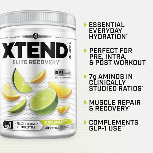 Xtend Original BCAA Powder with Zero Sugar, Lemon Lime Squeeze, 30 Servings - Image 4