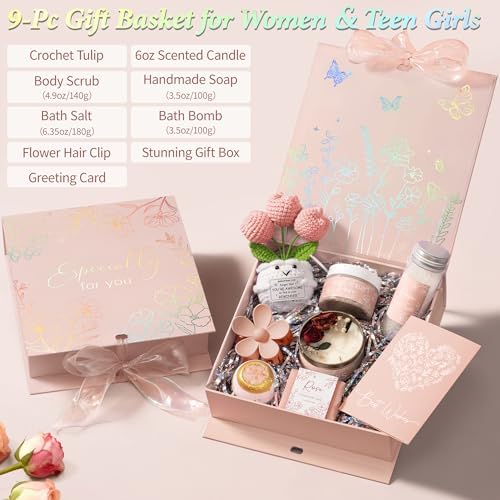 Spa Gifts Baskets for Women Bath Set Birthday Gifts for Women Self Care Kit - Image 2