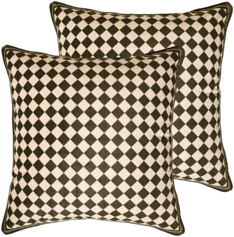 patdrea Designer Velvet Throw Pillow Cover,Set of 2,22"x22"-BrigittaC by patdrea