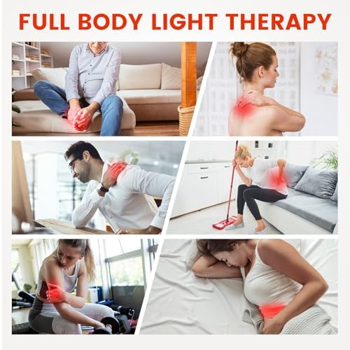Red Light Therapy for Body, Infrared Light Therapy, Red Light Mat for Full Body, 3-in-1 LED Bead, 660nm & 850nm, Pain Relief, Light-Therapy for Dogs, Knee, Shoulder, Back - Image 3