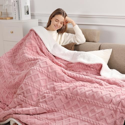 Heating Blanket Queen Size Electric Blanket-84"x90" with Dual Control, Pink by SafeWarmthTrustedComfort