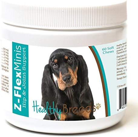 Healthy Breeds Black and Tan Coonhound Z-Flex Minis Hip and Joint Support Soft Chews 60 Count by HealthyBreeds