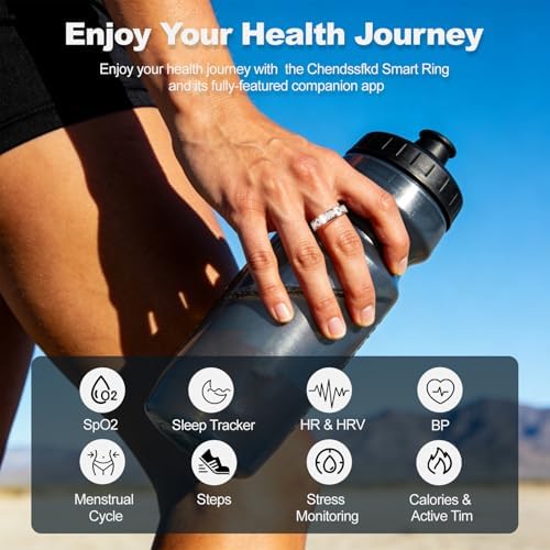 Smart Ring for Women Fitness Ring Health Ring No Subscription Fee White 9# - Image 3
