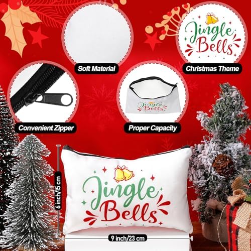 18 Pcs Christmas Gifts Set Xmas Makeup Bags Enamel Mugs Christmas Socks Bulk 2026 Gifts Santa Penguin Party Favors for Adults Coworkers Women Teacher Xmas Winter Party Supplies Decor - Image 6