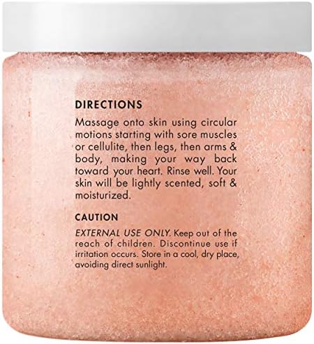 Majestic Pure Himalayan Pink Salt Body Scrub, Smoothing Buff, 10 Oz - Image 2