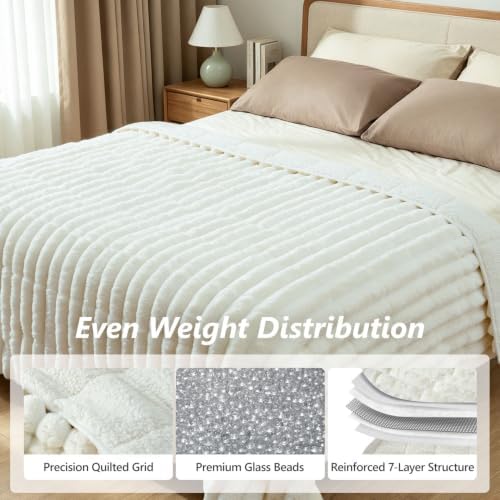 Mr. Sandman Weighted Blanket for Adults, King Size 80 x 87 Inches, 15 lbs - Image 5