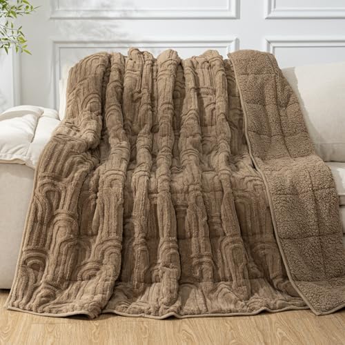 Cottonblue Jacquard Weighted Blanket for Adults 20 lbs Queen Size 60"x80" by Cottonblue