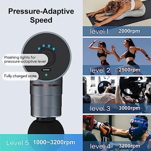 arboleaf Mini Massage Gun Deep Tissue, Portable Percussion Muscle Massager - Image 2