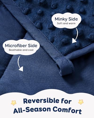 Kivik 5lbs Weighted Blanket, Cooling Soft Minky Dot Heavy Blankets, 36"x48" - Image 5