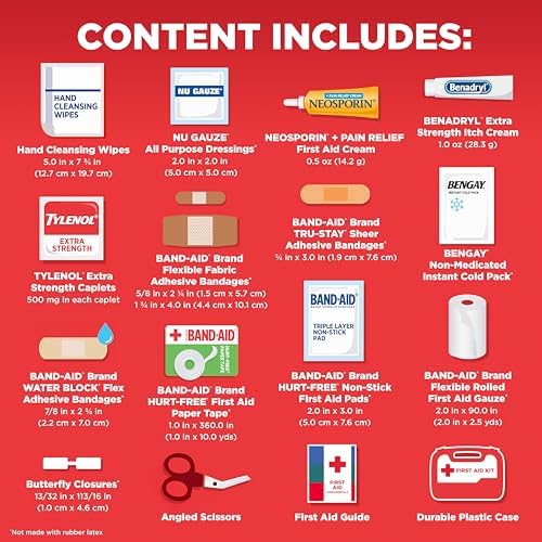 BAND-AID Brand All-Purpose Portable Compact First Aid Kit, 160 Piece - Image 5