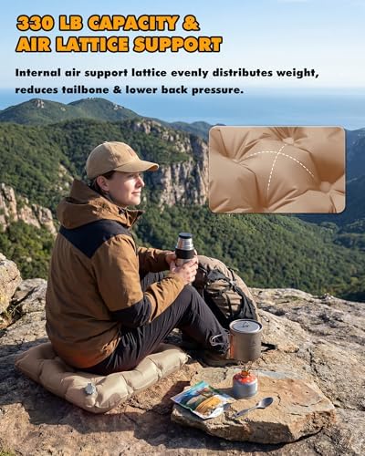 Inflatable Seat Cushion & Lumbar Support Lightweight TPU Non-Slip - Image 3