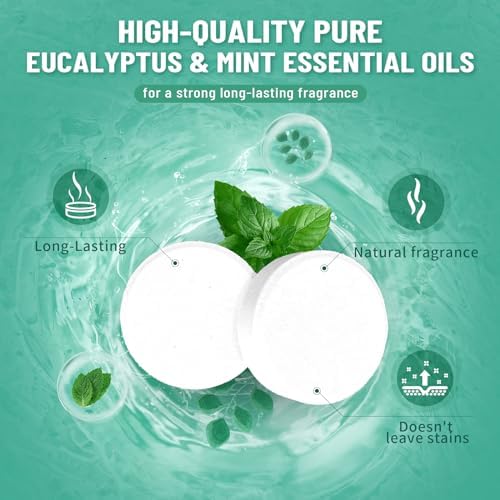 Shower Steamers Aromatherapy for Women & Men, 8 Pcs Eucalyptus Mint - Image 3