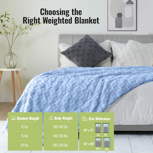 Uttermara Weighted Blankets for Adults Full Size, 12lbs 48x72 inches - Image 7