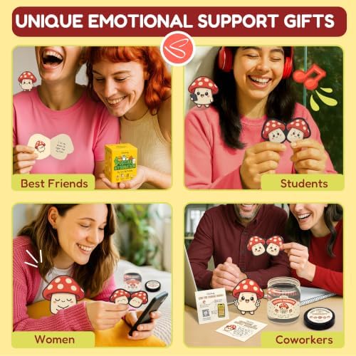STOFINITY Positive Mushroom Jar, 60 Affirmation Cards for Women - Image 6
