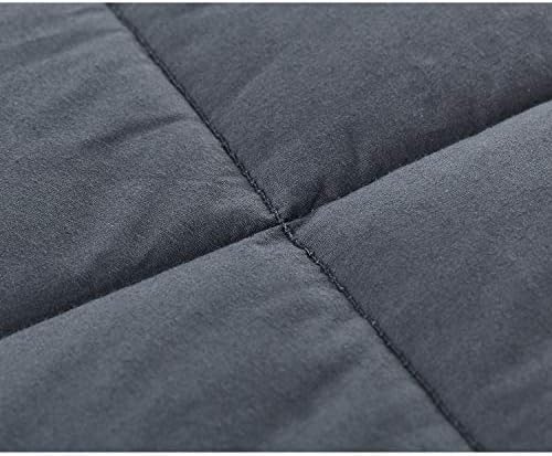 RelaxBlanket Cotton Weighted Blanket King Size 100% Cotton with Premium Glass Beads for All-Season 80''x90'' 25lbs,Dark Grey - Image 6
