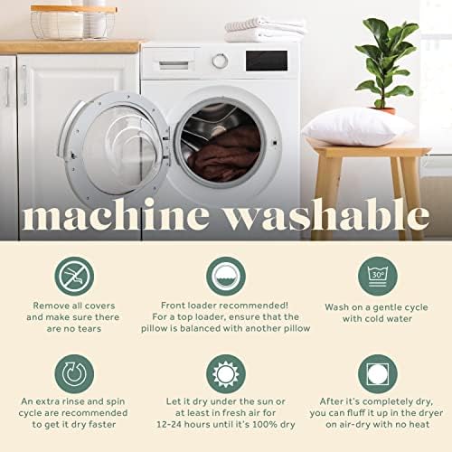 ComfyDown 12x12 Throw Pillow Insert, Down & Feather Fill, 100% Cotton Cover, Made in USA – Premium Soft Decorative Pillow Form Sham Stuffer for Bed, Sofa & Couch - Image 5
