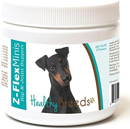 Healthy Breeds Manchester Terrier Z-Flex Minis Hip and Joint Support Soft Chews 60 Count by HealthyBreeds