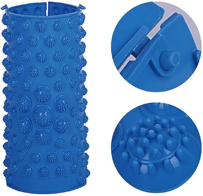 Foot Massage Mat Massage Pad Bathroom Mat Yoga Mat Outdoor Game 4PCS (Blue) - Image 6