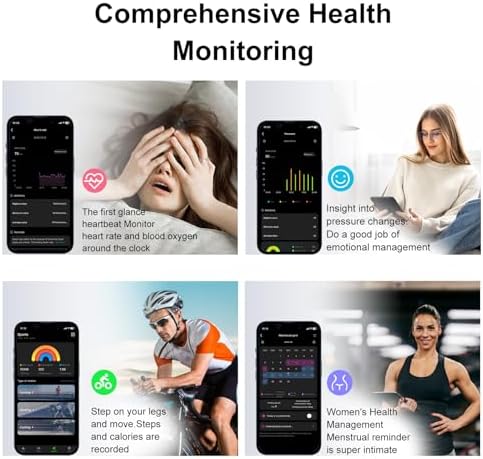 Smart Ring for Women & Men, Fitness Tracker Ring with Heart Rate Monitor, HRV, Sleep Tracking, No Subscription Fee, 10ATM Waterproof Activity Ring for Android & iPhone (Matte Pink, #13) - Image 5