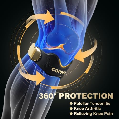 Copper Patellar Tendon Support Knee Strap for Men & Women (2 Pack, Size M) - Image 5
