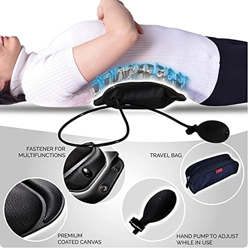 AJUVIA Lumbar Decompressor Portable Lumbar Traction Device, Back Pain Pillow for Sleeping, Fast Relief for Herniated Disc, Sciatica Pain, Scoliosis - Image 4