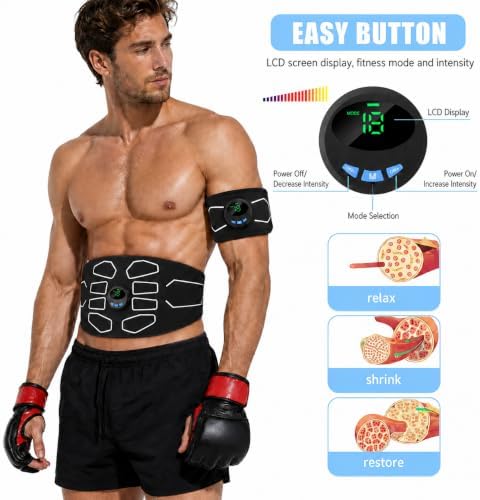 Electronic Muscle Stimulator, Abs Toner, Full Body Fitness Gear Men Women - Image 6
