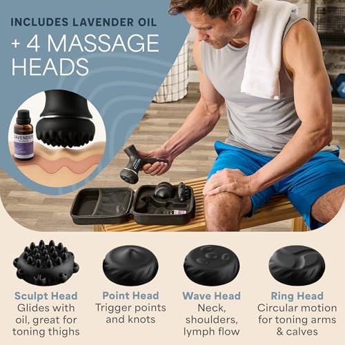 LifePro Spinergy Lymphatic Drainage Massager with 4 Rotating Heads 6 Speeds - Image 6