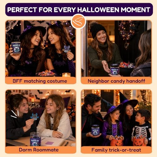Positive Bat Gifts Horror Gifts for Women, Spooky Halloween Jar for Man - Image 6