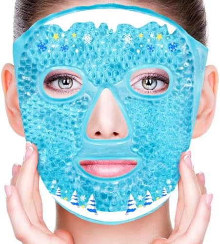 Cold Face Eye Masks Ice Face Mask Hot Cold Compress by CONBELLA