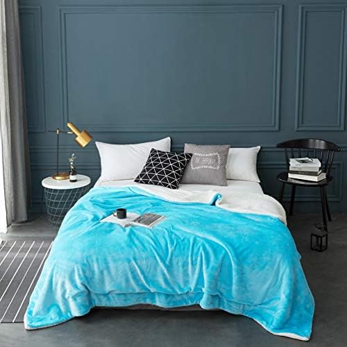 LBRO2M Sherpa Fleece Bed Blanket Super Soft Plush Warm Throw Twin 65"X90" - Image 2