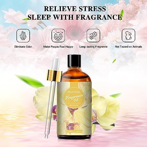 PHATOIL Black Orchid Fragrance Oil for Diffuser Aromatherapy 3.38FL.OZ - Image 4
