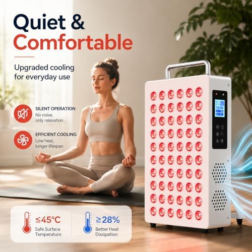 Red Light Therapy Panel for Body & Face, 60 Dual Chip LEDs - Image 6