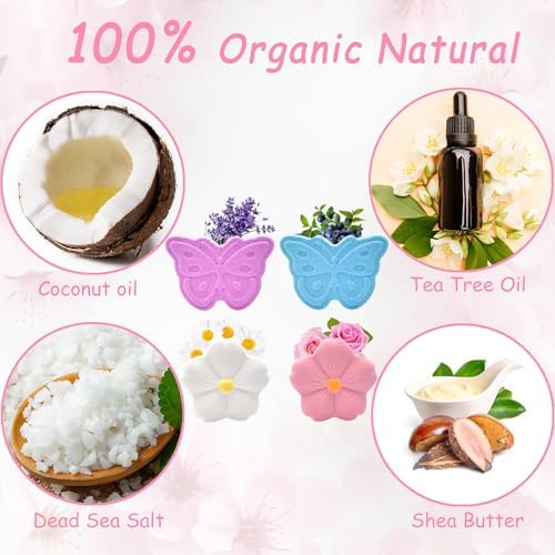 Bath Foot Bombs, 16 Pack Foot Soak with Bath Salt and Tea Tree Oil. Organic Natural Handmade Aroma Pure Essential Oil Bubble Foot Balls for Foot Callus, Dry Cracked, Stubborn Foot Odor Scent. - Image 3