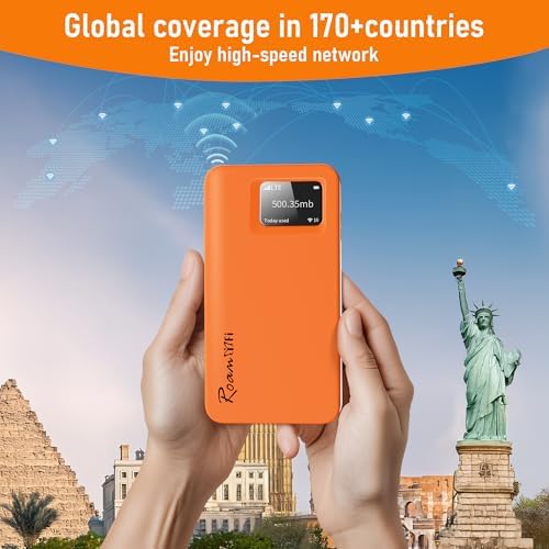 RoamWiFi Mobile Hotspot Pocket WiFi, Portable WiFi No SIM Card Needed, MiFi - Image 4