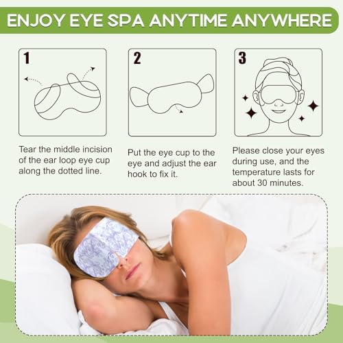XPCARE 32 Pack Steam Eye Mask Disposable for Dry Eyes Cornea Care-Green Tea - Image 5