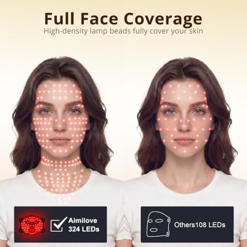 Red Light Therapy Mask for Face & Neck,4 Modes,850nm NIR - Image 3