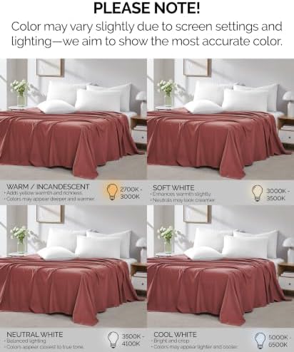 2 Pack Full Size Flat Sheets Only Microfiber Marsala Terracotta Bed Sheets - Image 5