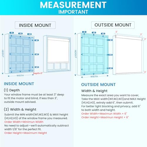 Motorized Blackout Roller Shades – Custom Smart Blinds with Remote Control, 25 Colors & Sizes, Rechargeable Battery or Plug-in, Tuya WiFi Optional, Home & Office Window Shades (Parchment White/CH9440) - Image 5