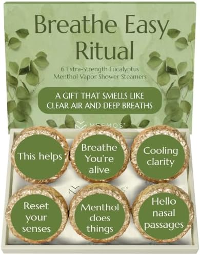 Eucalyptus Shower Steamers Aromatherapy 6 Pack, Menthol Vapor Shower Tablets, Get Well Gift for Her, Self Care Spa Shower Tablets for Women by MesmorizingMemoriesMoments