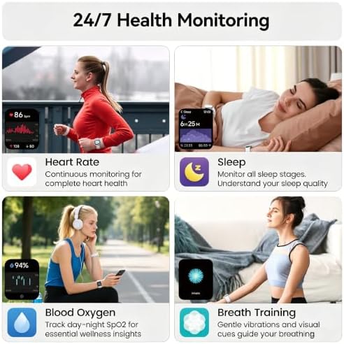 Smart Watch with Alexa Built-in, 1.83" HD Bluetooth Calling Fitness Tracker - Image 5