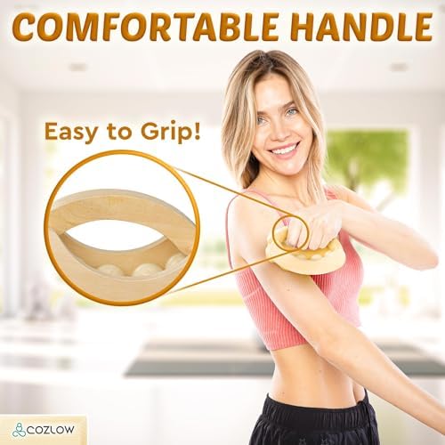 Wooden Massage Ball Roller - Supports Lymphatic Drainage and Pain Relief - Image 5