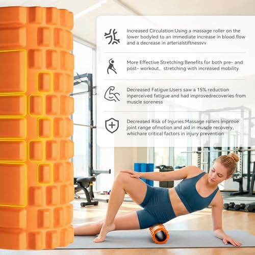 Foam Roller High-Density Massage Roller for Deep Tissue & Muscle Recovery - Image 4