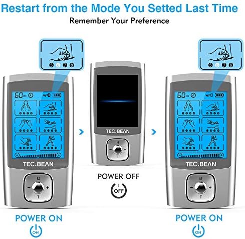 24 Modes Tens Unit Muscle Stimulator, Rechargeable Tens Machine with 8 Electrode Pads (American Gel), Electric Pulse Massager for Pain Relief Therapy - Image 5