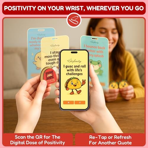 STOFINITY Positive Taco Jar, 60 Affirmation Cards, Wooden Stand - Image 5