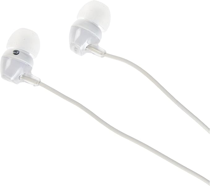 Sony MDREX15AP in-Ear Earbud Headphones with Mic, White - Image 3