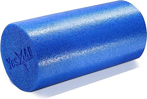 Yes4All Medium Firm Round PE Foam Roller 12, 18, 24, 36 Inches for Pilates, Yoga, Stretching, Balance & Core Exercises by Yes4All