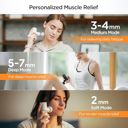 MYTREX REBIVE MINI XS 2 Mini Massage Gun, Percussion Deep Tissues Muscle Massager, Compact Sports Travel Massage Gun, Portable Handheld Massager for Home, Gym, Office, Outdoors - Image 4