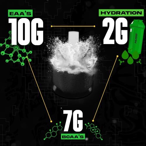 Huge EAA + Hydration, Essential Amino Acids Powder, EAAs & BCAAs, Intra & Post Workout Recovery Powder, Muscle Growth, Recovery & Performance, 10g EAAs & Electrolytes, Watermelon Lemonade, 30 Servings - Image 6