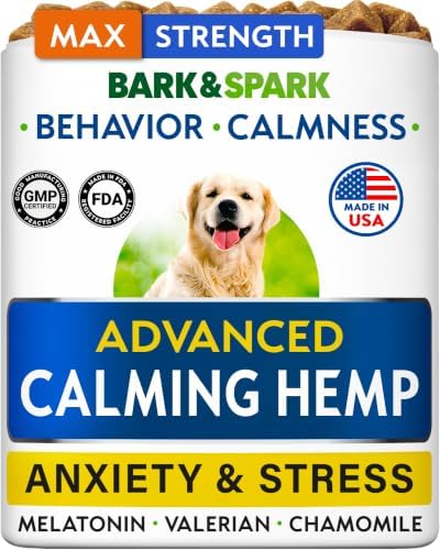 BARK&SPARK Hemp Calming Treats for Dogs - Stress, Anxiety Relief Treats by BARKSPARK