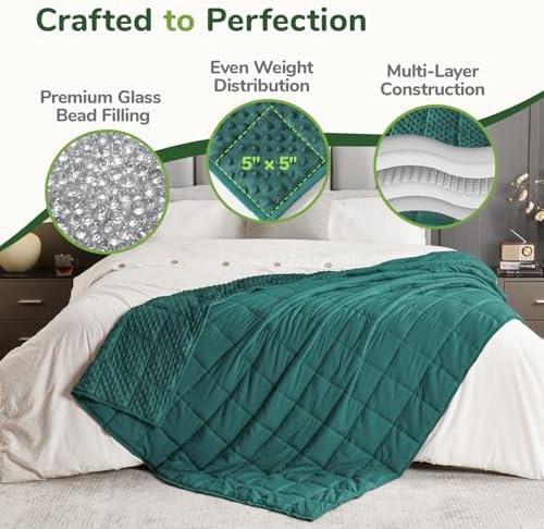 Sivio Weighted Blanket for Adults, Queen Size, 20 lb 60 x 80 inch - Image 5